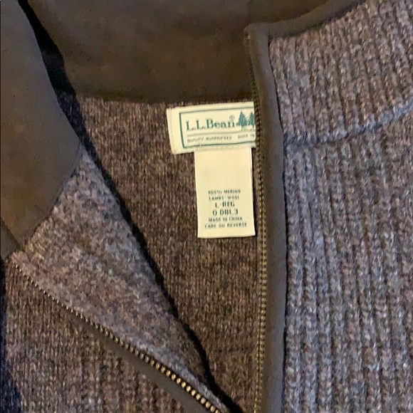 Men’s LL Bean 1/4 Zip Sweater - Picture 2 of 2